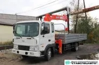 Автомобиль Hyundai HD 120 бортовой с тросовым кму